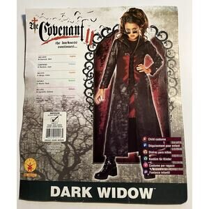 Rubie’s The Covenant Dark Widow Child Costume. Size M (8-10) (age 5-7). 2 Skirts